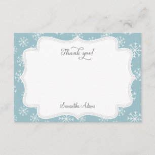 Winter Snow Thank You Card