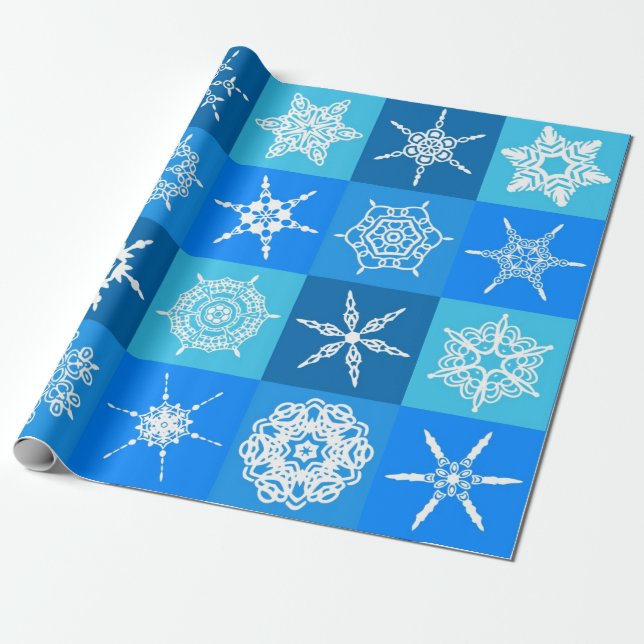 winter snow wrapping paper (Unrolled)