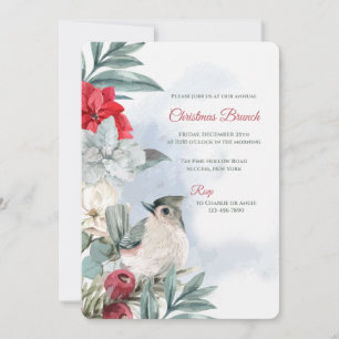 Winter Snowbird Holiday Brunch Invitation