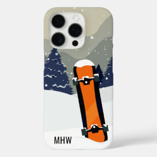 Winter Snowboard custom monogram phone cases