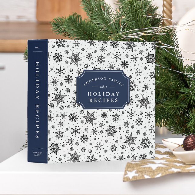 Winter Snowfall Holiday Recipe Binder (Creator Uploaded)