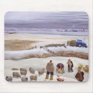 Winter Snowfall Mouse Pad