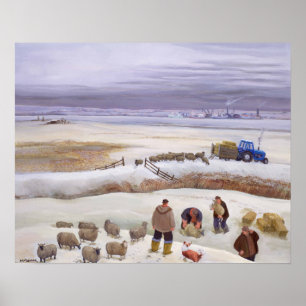 Winter Snowfall Poster