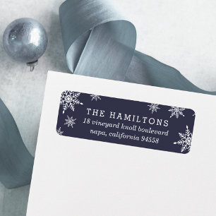 Winter Snowfall Return Address