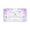 Winter Snowflake Baby Shower Diaper Raffle Card