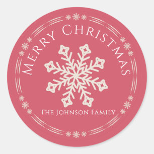 Winter Snowflake Christmas sticker