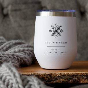 Winter Snowflake Destination Wedding Favour