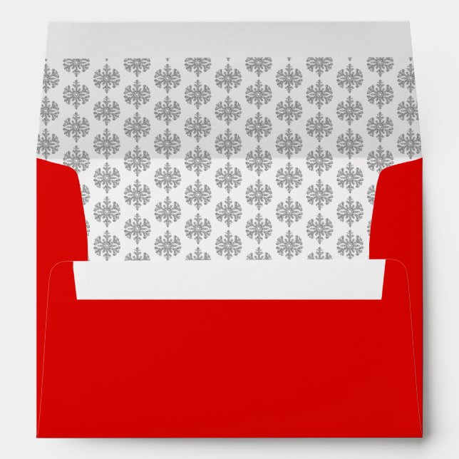 Winter Snowflake Envelope (Back (Bottom))