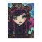 Winter Snowflake Heart of Ice Girl Art Postcard
