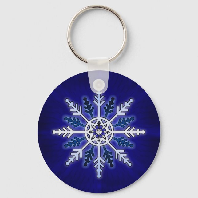 Winter Snowflake Keychain (Front)