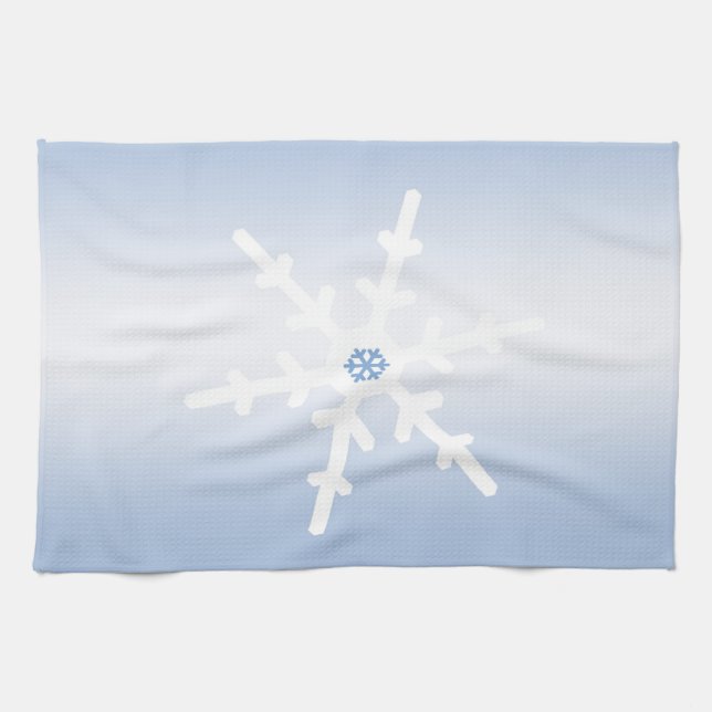 Winter Snowflake Kitchen Towel (Horizontal)