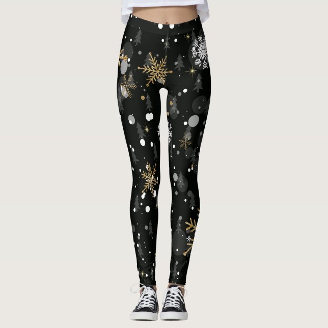 Winter Snowflake Leggings (Front)