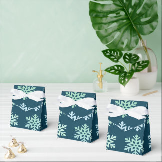 Winter Snowflake Magic Cozy Elegant  Favor Box