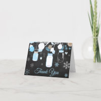 Winter Snowflake Mason Jar Blue Chalkboard