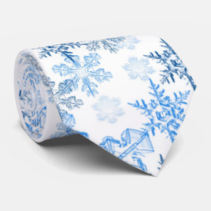 Winter Snowflake Men's Tie