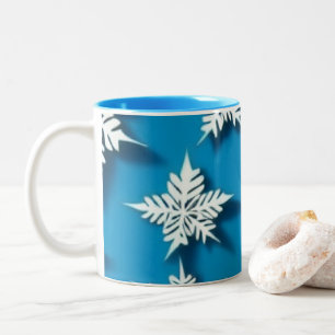 Winter Snowflake Mug Cozy Christmas Mug