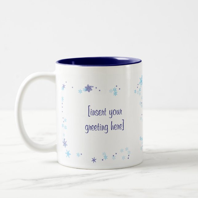 Winter Snowflake Mug (customizable) (Left)