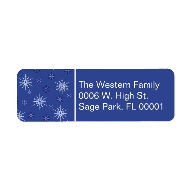 Winter Snowflake Pattern  (Front)