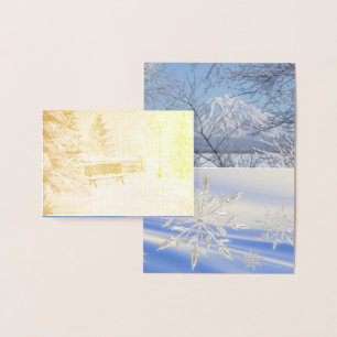 Winter Snowflake Personalize Destiny Destiny'S Foil Card