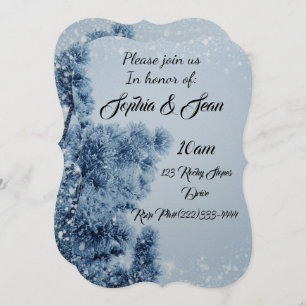 Winter Snowflake Personalize Destiny Destiny'S Invitation