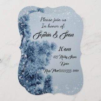 Winter Snowflake Personalize Destiny Destiny'S Invitation