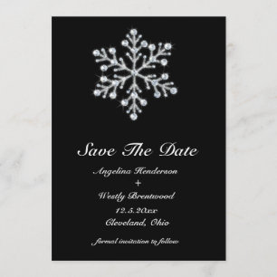 Winter Snowflake Save the Date