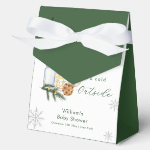 Winter Snowflake S'more Cookie Baby Shower  Favor Box