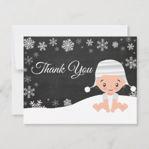 Winter Snowflake Thank You Card