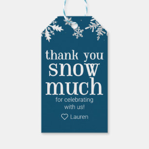 Winter Snowflake Thank You Snow Much Favour Gift T Tags