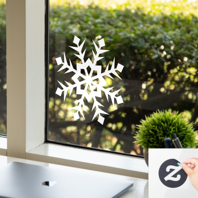 winter snowflake window cling (Office)