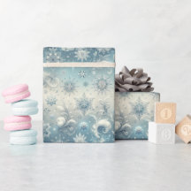 Winter Snowflake Wrapping Paper