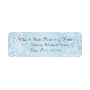 Winter Snowflakes Avery Label