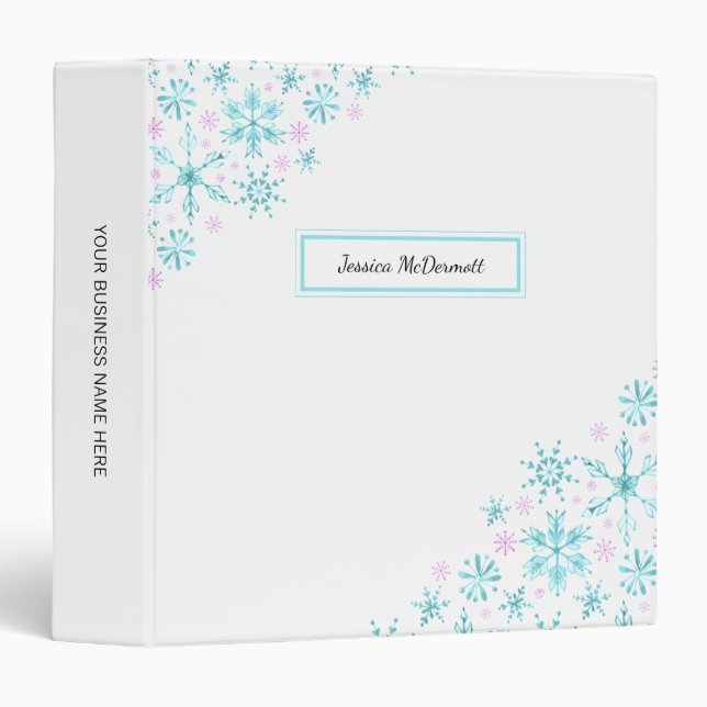 Winter Snowflakes Binder (Front/Spine)