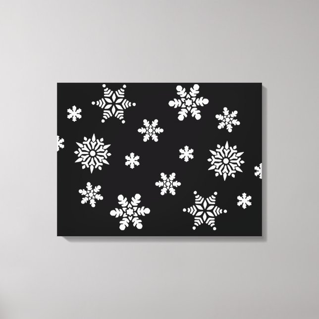 WINTER SNOWFLAKES CANVAS PRINT (Front)