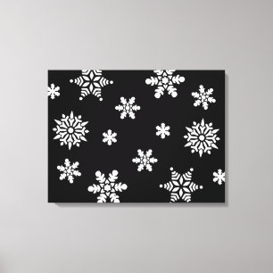 WINTER SNOWFLAKES CANVAS PRINT