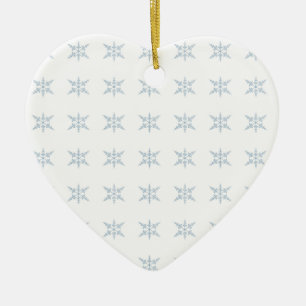Winter Snowflakes Ceramic Ornament