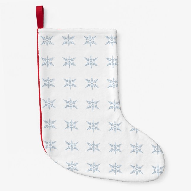 Winter Snowflakes Christmas Stocking (Front)