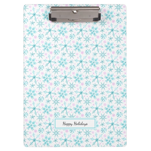 Winter Snowflakes Clipboard (Front)