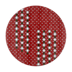 Winter Snowflakes Cutting Board