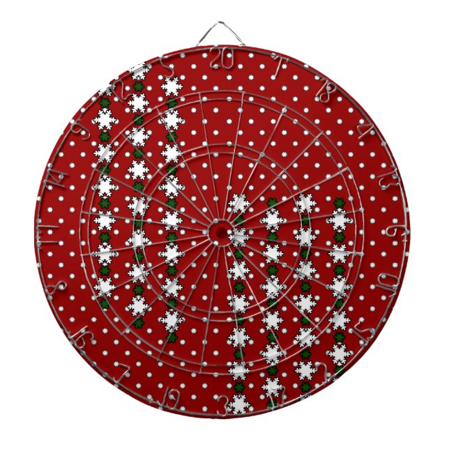 Winter Snowflakes Dartboard (Front)