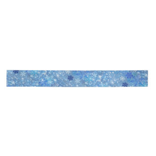 Winter Snowflakes Design Ribbon Satin Ribbon