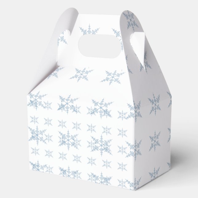 Winter Snowflakes  Favor Box (Front)