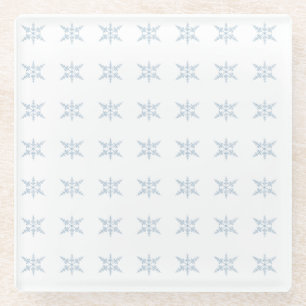 Winter Snowflakes  Glass Coaster