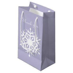 Winter Snowflakes in Lavender Gift Bag