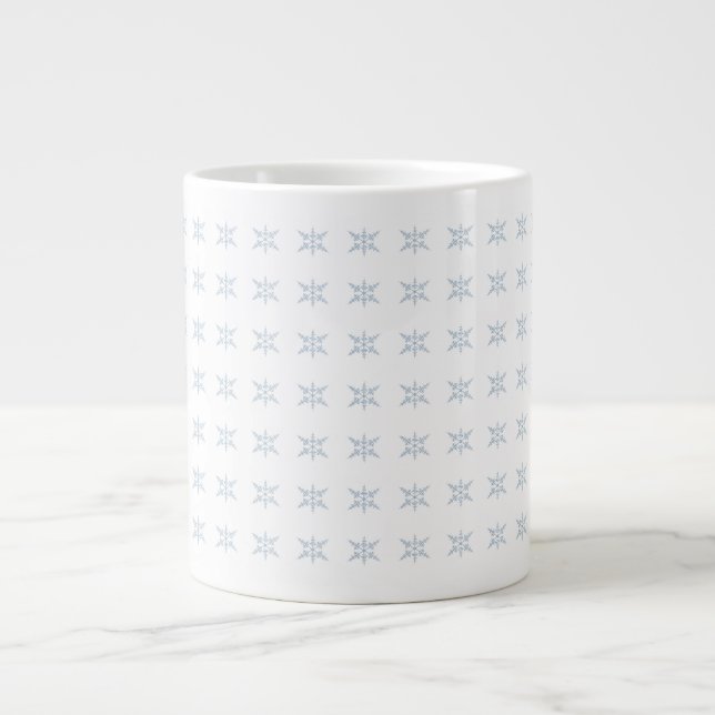 Winter Snowflakes Large Coffee Mug (Front)
