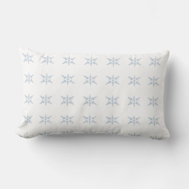 Winter Snowflakes  Lumbar Pillow (Front)