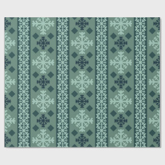 Winter Snowflakes Nordic Wrapping Paper