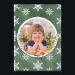 Winter Snowflakes Photo Family Name Christmas Card<br><div class="desc">Winter Snowflakes Photo Family Name Christmas Card features your beautiful photo surrounded by snowflakes and is personalized with "Merry Christmas" and your family name. What a lovely way to send out your holiday greetings this Christmas season. Our Christmas card template makes it so simple to customize your card. If you...</div>