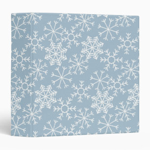 Winter SNOWFLAKES seamless pattern + your ideas Binder