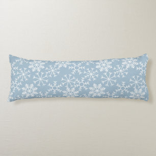 Winter SNOWFLAKES seamless pattern + your ideas Body Pillow
